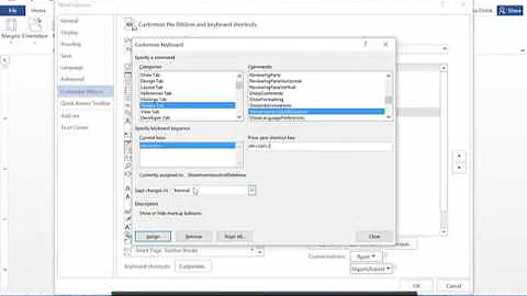 Creating Custom Keyboard Shortcuts on Word