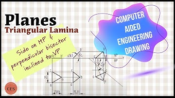Triangular lamina projection using Solid Edge