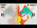 How to Blend Cheap Colored Pencils | Step by Step Tutorial | Drawing Charizard