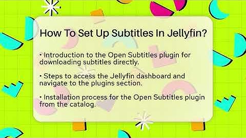 How To Set Up Subtitles In Jellyfin? - NextGen Viewing and Audio