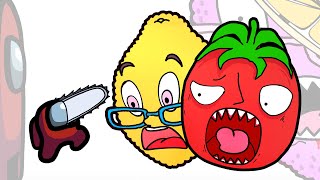 Mini Crewmate Kills Mr. Tomatos \& Ms.lemons Characters COMPLETE EDITION | Among Us