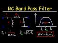RC Band Pass Filters - How To Design The Circuit