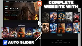 How to make a Movie Website using Html & CSS || Learn HTML & CSS in 60 minutes