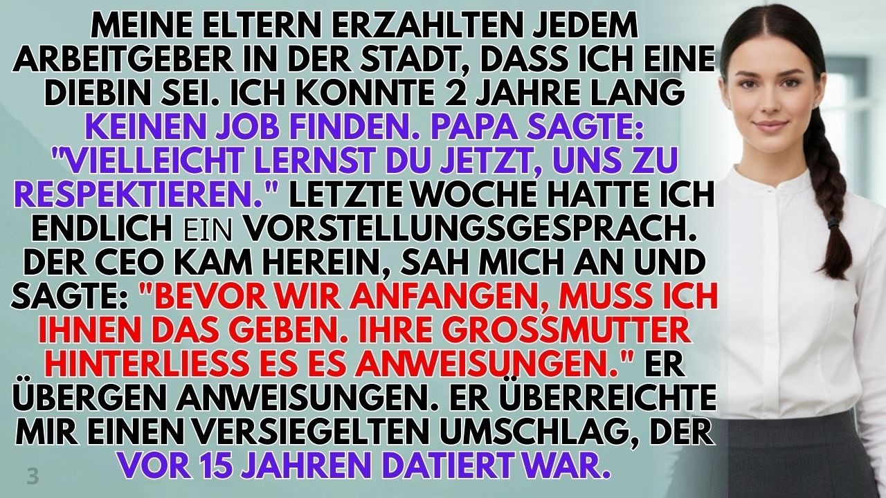 Meine Eltern erklärten mich überall zur Diebin – doch meine Großmutter war vorbereitet