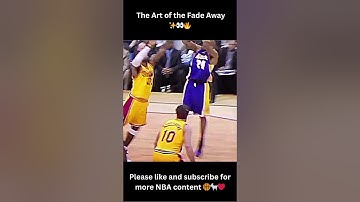 The Art of the Fade Away ✨👀🔥#riplegend  #kobebryant #nba #basketball #kobe #fadeaway 💯🏀 #shorts