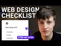 Complete web design checklist sop  start to finish