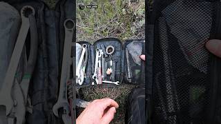 Can't do a ride without doing some #trailrepairs !  A rock took out Nicks kickstand on this one