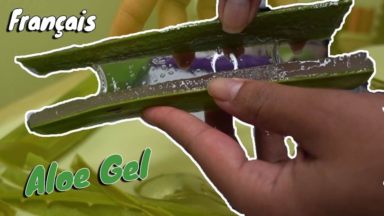 COMMENT FAIRE DU GEL D'ALOE VERA POUR LES CHEVEUX ET LE VISAGE-100%