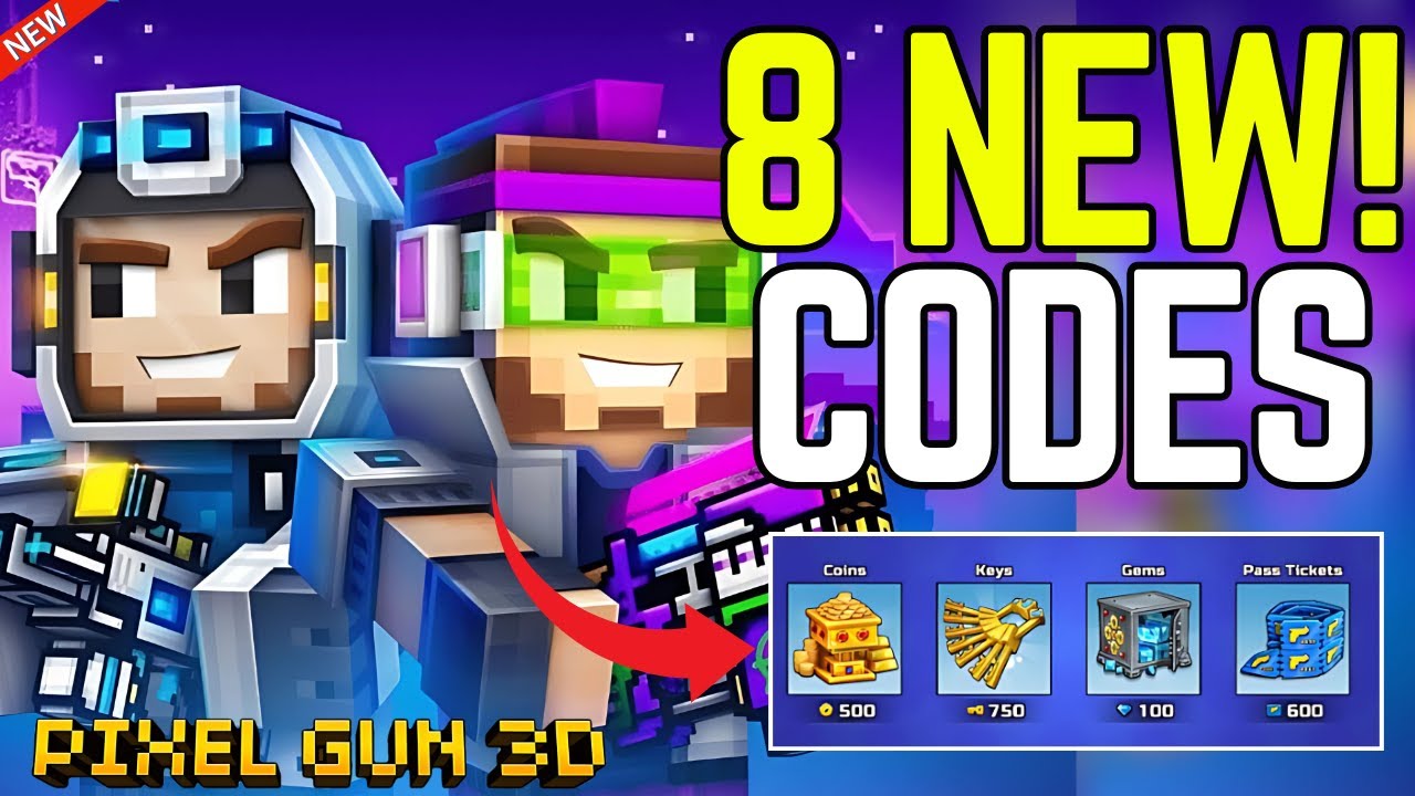⚠️NOVEMBER UPDATE⚠️PIXEL GUN 3D CODES PROMO CODES 2024 - PIXEL GUN 3D ...