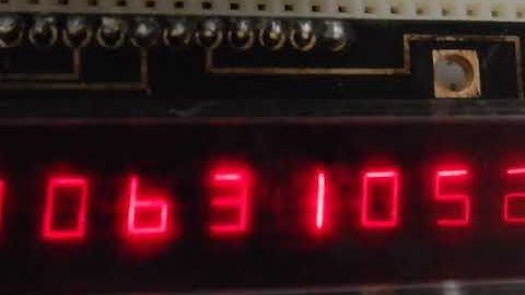 Demo 7seg LED of old voltmeter