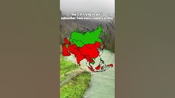 Day 2 Of trying to Get 1 Subscriber From Each Asian Country #map #asia #subscribers #day2