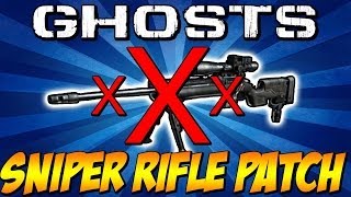 COD Ghosts - "SNIPER RIFLE PATCH / NERF" Good or Bad for Sniping? (Call of Duty Update) | Chaos