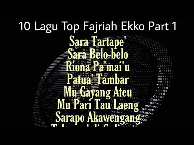 Playlist 10 Lagu Top Fajriah Ekko Part 1 class=