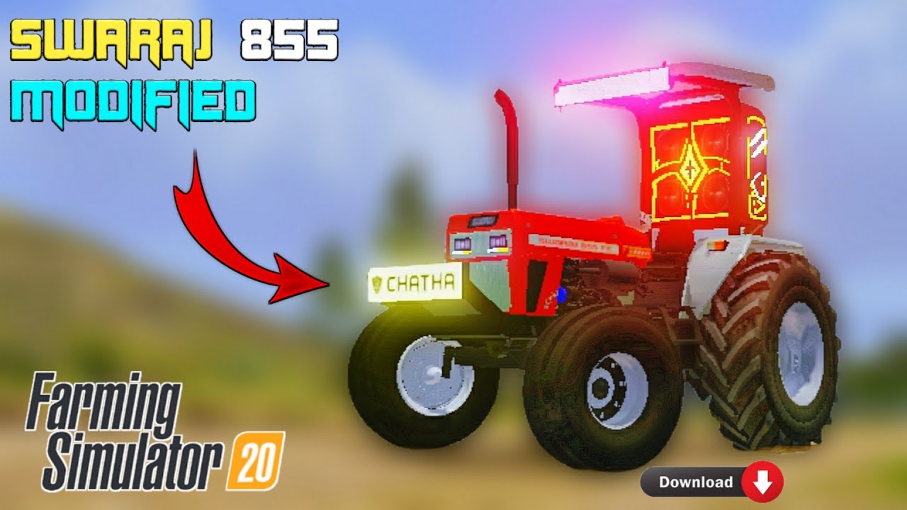 New swaraj 855 modified mod || new indian tractor mod