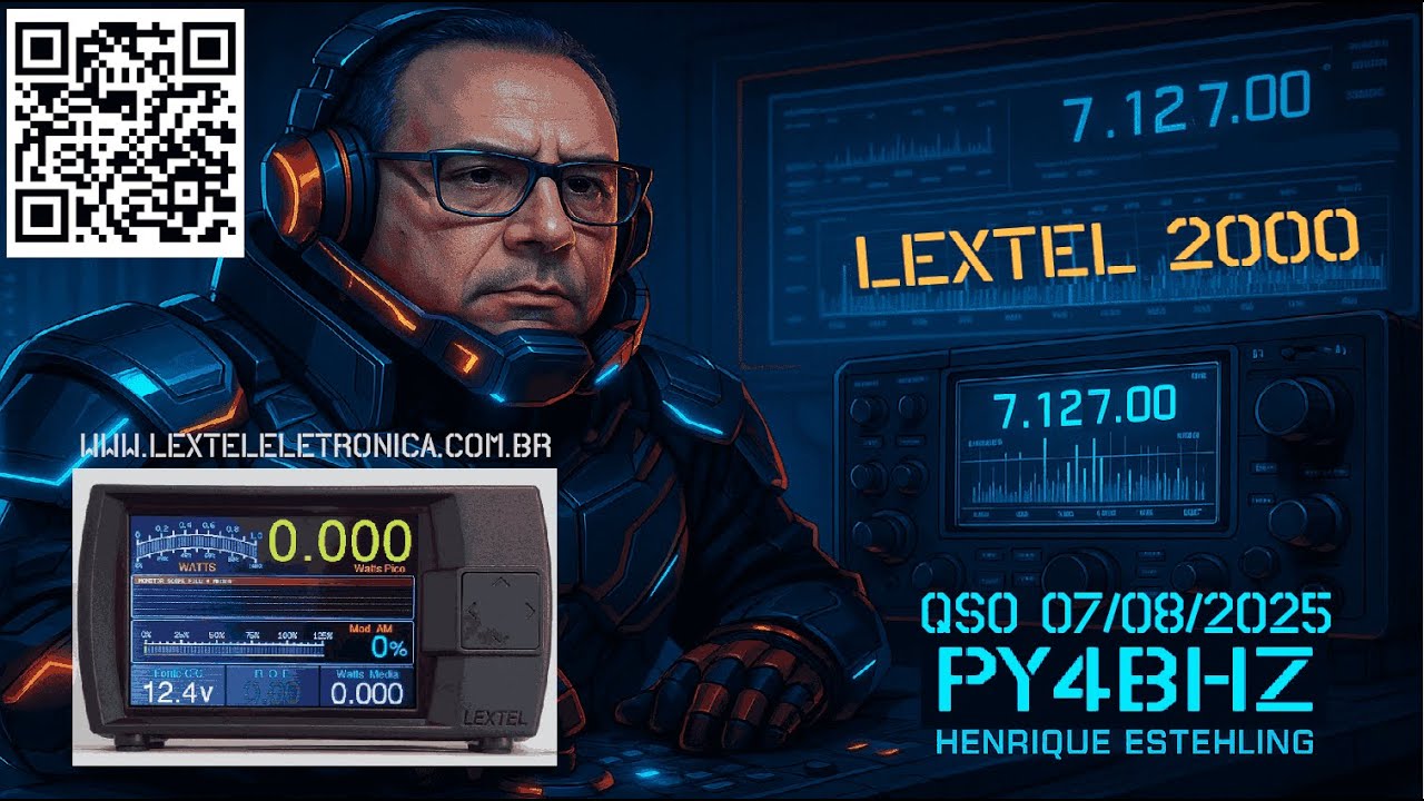 LEXTEL 2000V4 TEST - HERMES LITE 2/THETIS - QSO 07/06/2025 - PY4FK - PY4JX - PY4AR - PY4TN - D9CHR