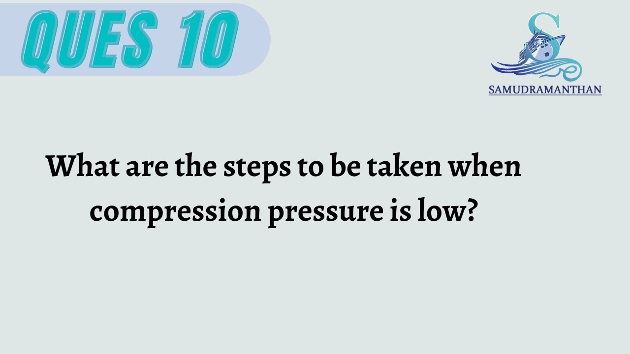 Compression Interview Questions What are the steps to be taken when #compression #pressure is low? # ...