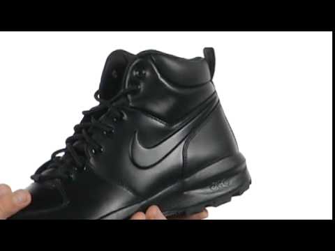 nike black leather boots