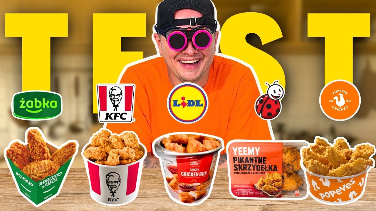 KUBEŁEK Z KFC vs. POPEYES, LIDL, BIEDRONKA - KTO MA NAJLEPSZE KURCZAKI?!