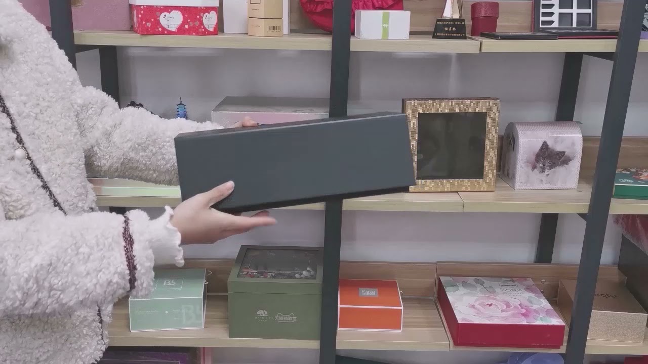 Short Wine Bottle Black Packaging Box