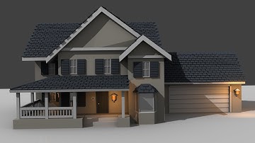 House Blender Modelling Timelapse