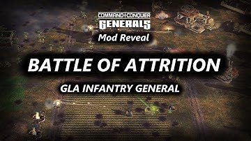 GLA INFANTRY VS 7 TANK GENERALS. (Without superweapons)  Generals Zero Hour Mod Reveal.