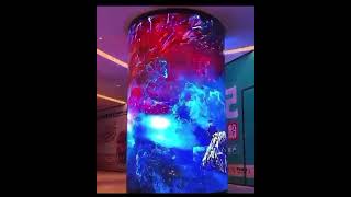 Transforming Pillars into Dynamic Displays #digitalsignage #digitaldisplay #shoppingmalls #ledscreen