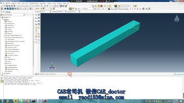 # 37 ABAQUS Tutorial # Steady-state dynamic#Model