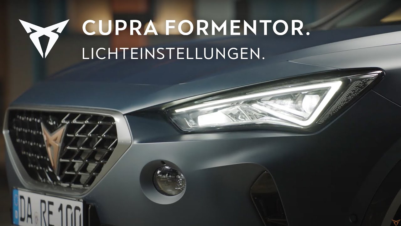 Cupra Formentor Licht Einstellen