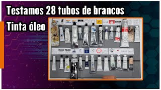 Testamos 28 tipos de brancos de Titâneo de diversas marcas de óleo