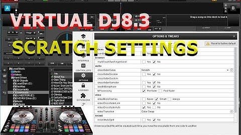 how to setup virtual dj pro 8.3 for scratching