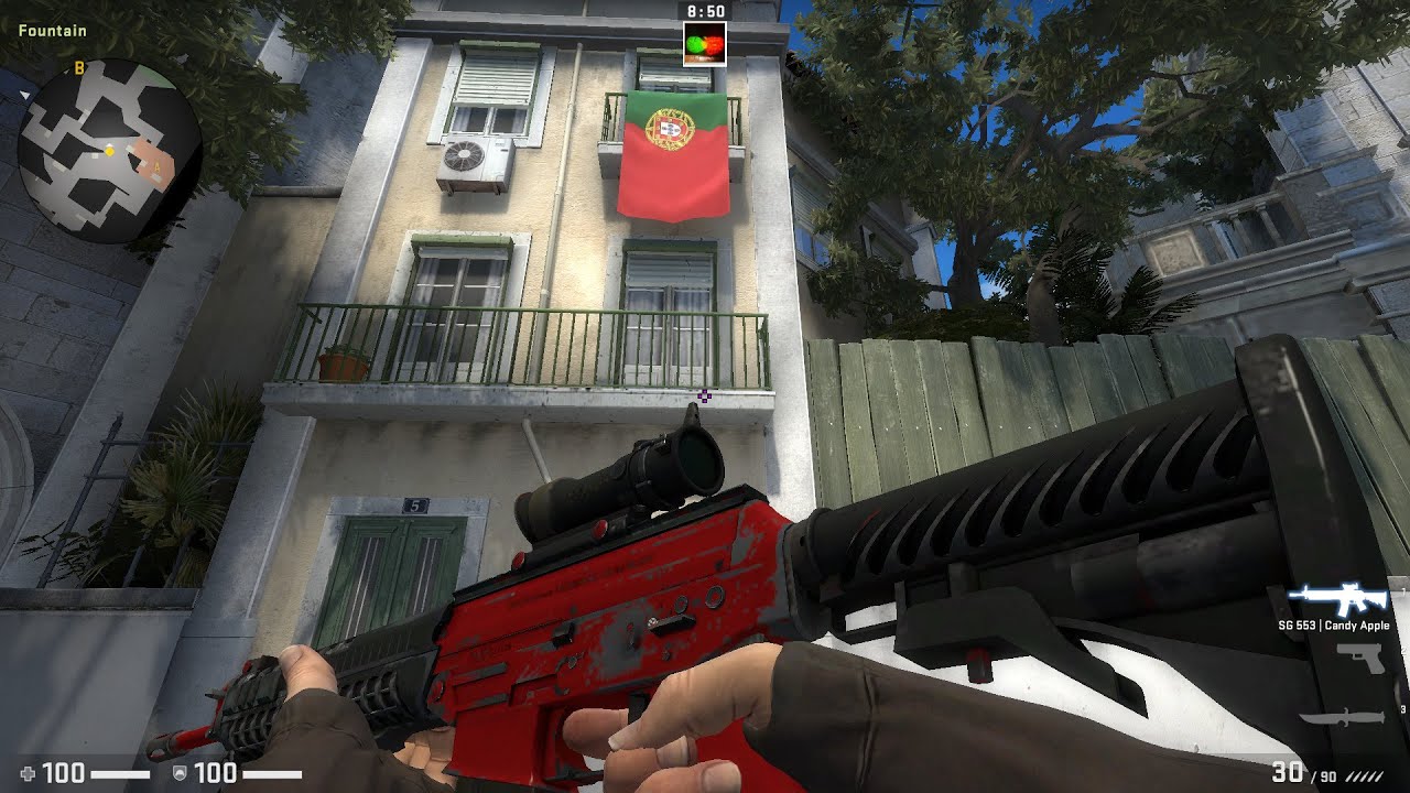 CSGO SG 553 Candy Apple Well Worn - YouTube