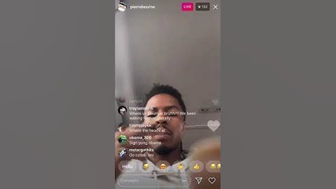Pierre Bourne ig live listening to Chavo 5/5/18