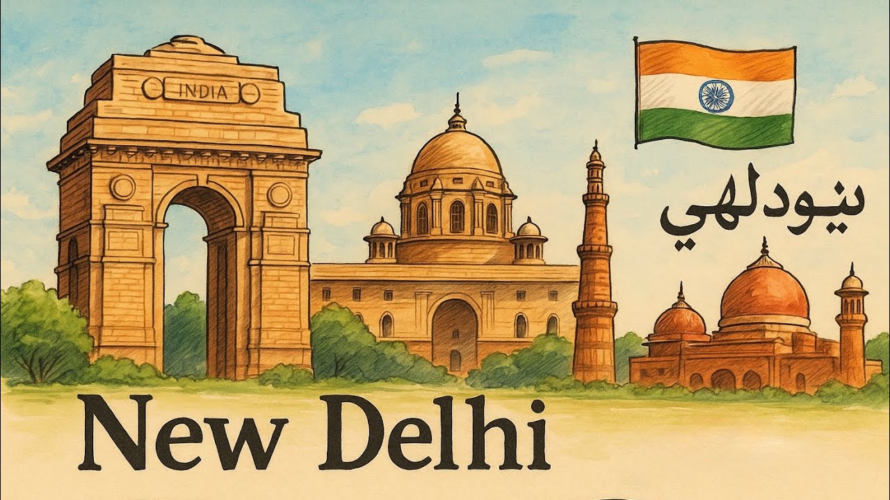 جوله في نيودلهي الهند وزياره اهم الاماكن السياحيه