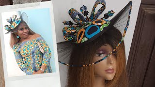 HOW TO MAKE THIS ANKARA SATELLITE FASCINATOR | DIY SATELLITE FASCINATOR