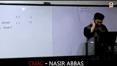 CAF 03 | CMA | INVENTORY MANAGEMENT LECTURE # 12 |BY SIR NASIR ABBAS | SEPTEMBER 2024 ATTEMPT