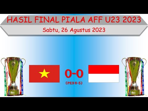 Hasil Final Piala AFF U23 2023 Malam Ini │ Vietnam vs Indonesia │ AFF U23 CHAMPIONSHIP │