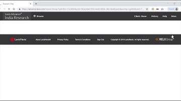 Lexis Advance® India – History