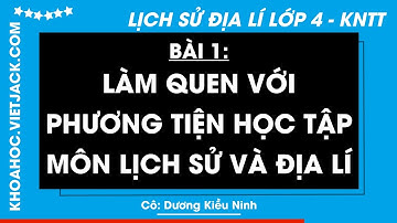 Lịch sử và Địa lí Lớp 4 Bài 1: Làm quen với phương tiện học tập môn Lịch sử và ĐL - Kết nối tri thức