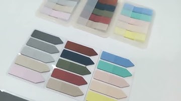 Custom Print Fancy Index Tabs With Ruler Sticky Notes Strong Adhesion  Solid Color Sticky note