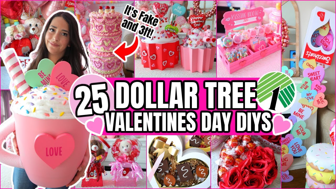 25 Dollar Tree VALENTINES DAY DIYS 2025 💕 (clever, easy hacks you'll love)