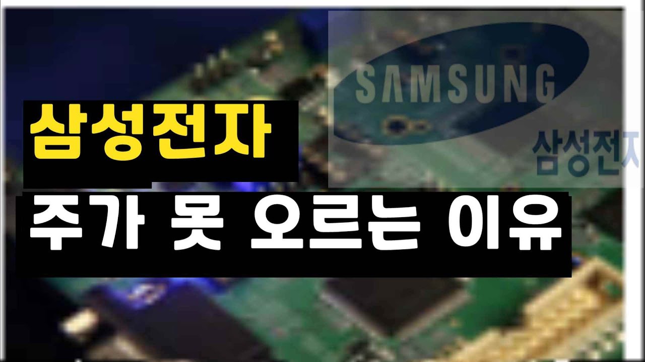 삼성전자 주가 못 오르는 이유