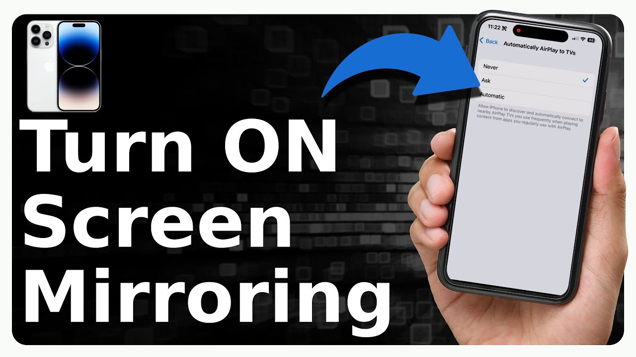 How To Turn On Screen Mirroring On IPhone YouTube