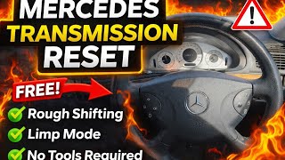 How to Reset Mercedes Transmission for FREE NO TOOLS NEEDED ! Transmission Malfunction Limp mode