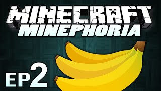Minecraft Modded Survival | Minephoria Ep.2 | Bananas, Volcanoes & Ogres! (Minecraft Mods)
