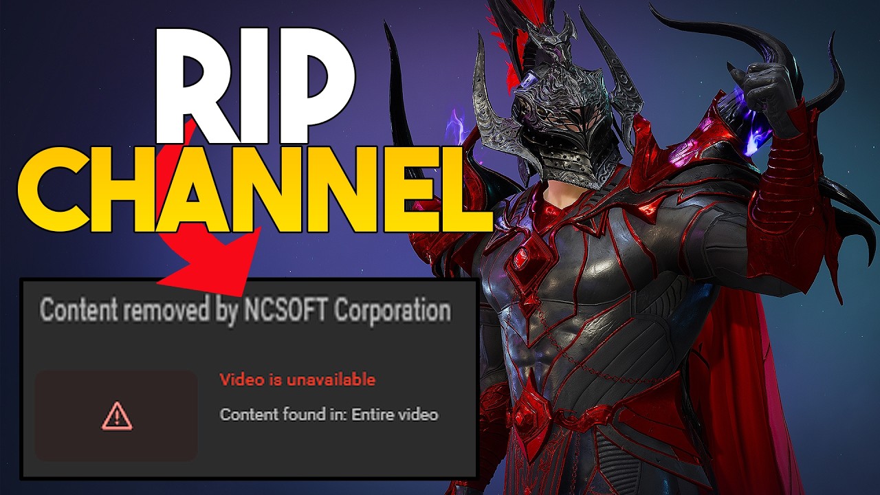 NCsoft Is OUT OF CONTROL… Taking Videos Down + AI Banning Players