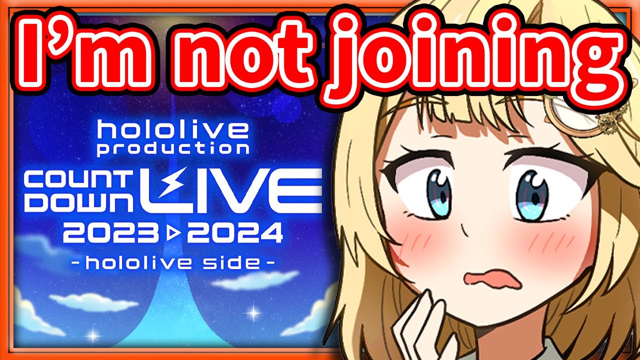 Why Ame Won't be Joining Hololive Countdown Concert 【Amelia  Watson / HololiveEN】