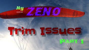 Paraglider trim issues and solving. part 1