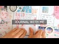 日記デコ作業動画～さくらのテーマとミニ購入品紹介｜journal with me | japanese stationery haul