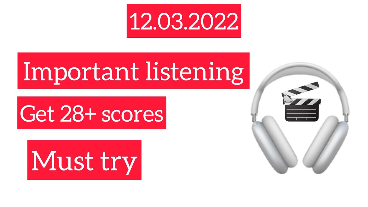 Important listening || 12 march ielts exam prediction 2022|| listening ielts practice test 2022||