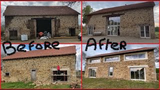 2 years Timelapse | Complete renovation of an old French barn.